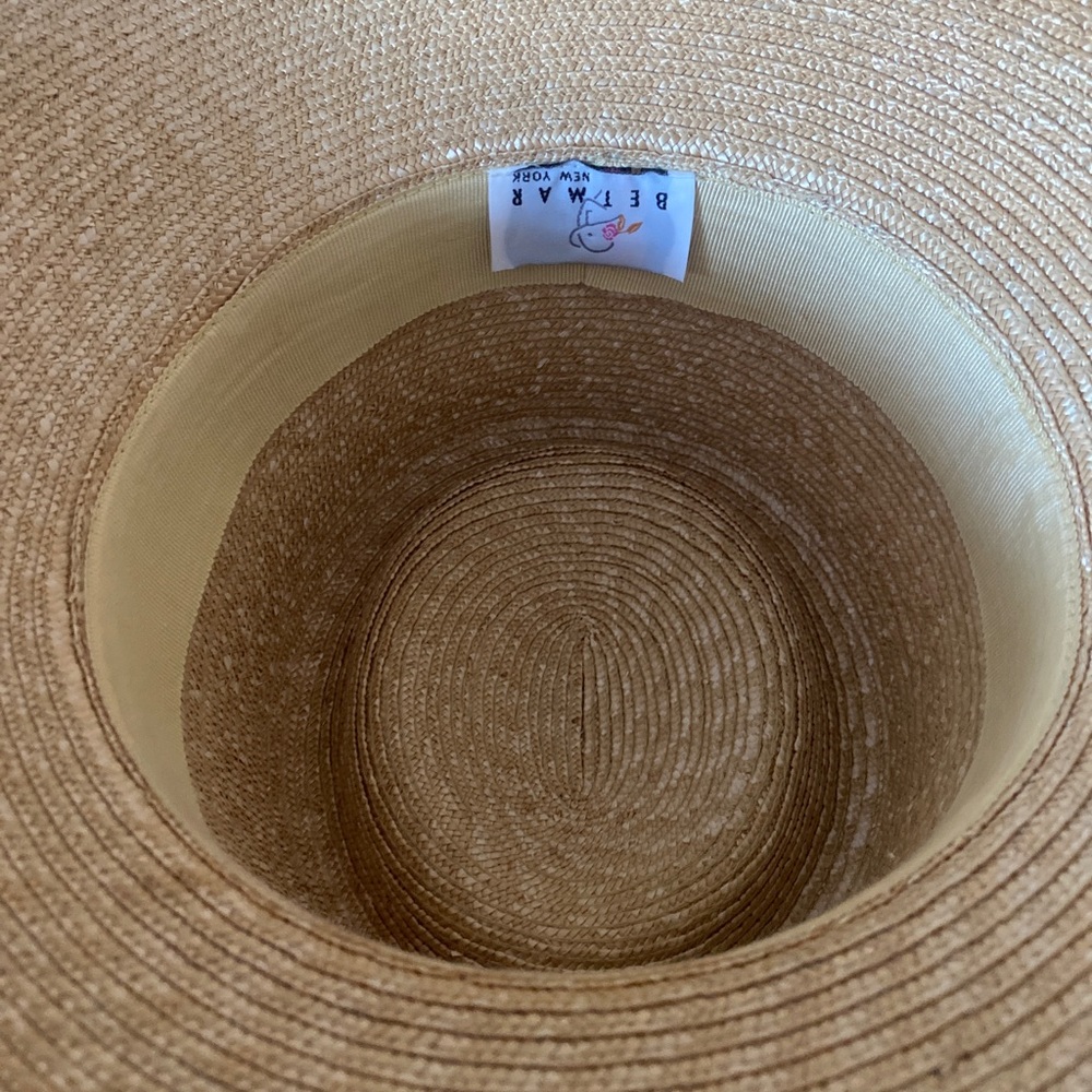 Betmar New York Tan Straw Hat-L tan straw - Picture 3 of 5